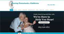 Desktop Screenshot of hearingconsultantsofca.com